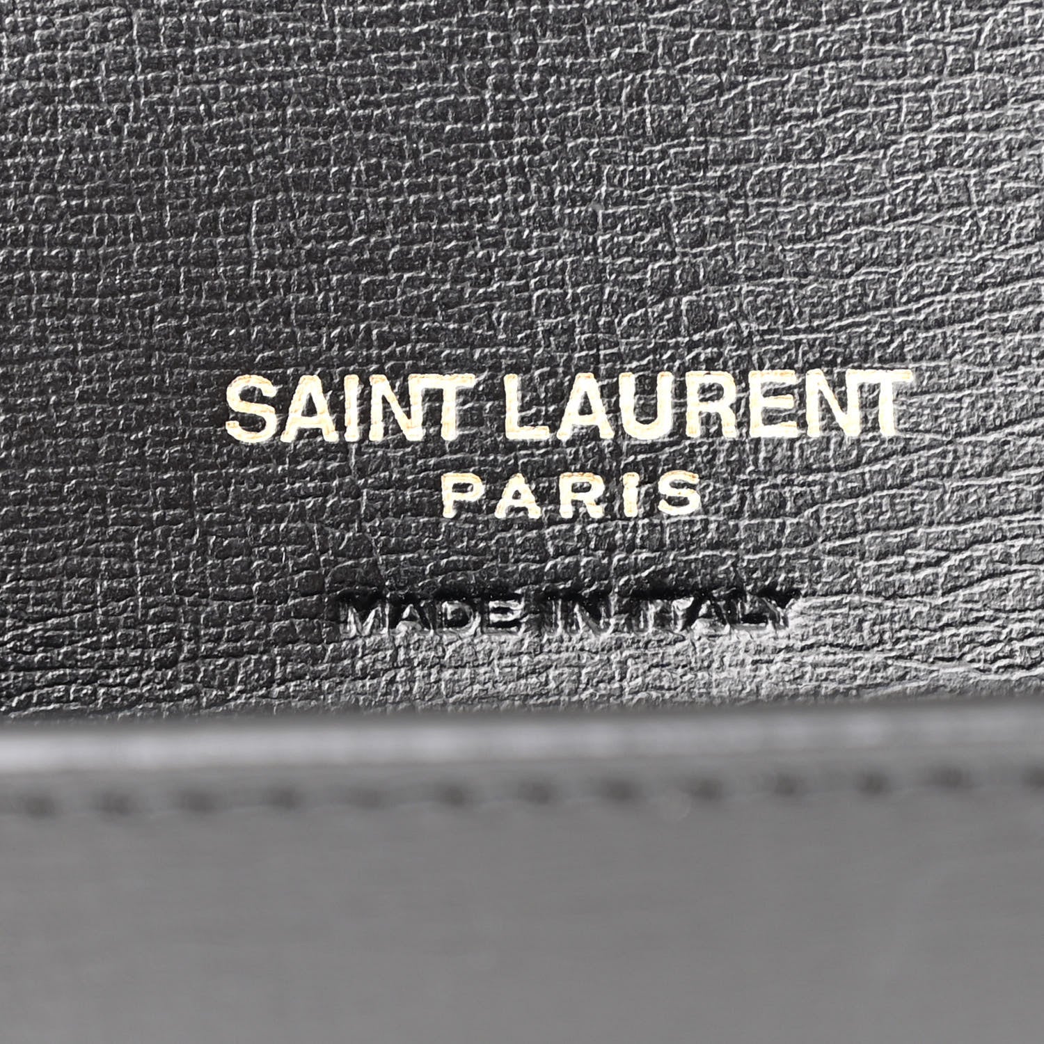 Saint Laurent Grained Calfskin Monogram Phone Holder Crossbody Black 6 of 12