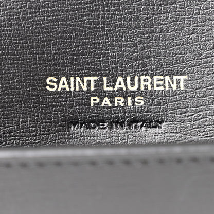Saint Laurent Grained Calfskin Monogram Phone Holder Crossbody Black 6 of 12