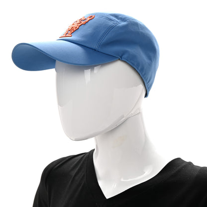 Hermes Stretch Cotton Twill Lambskin Nevada Hello Mr Farrier Hat 57 Méditerranée Orange 2 of 9