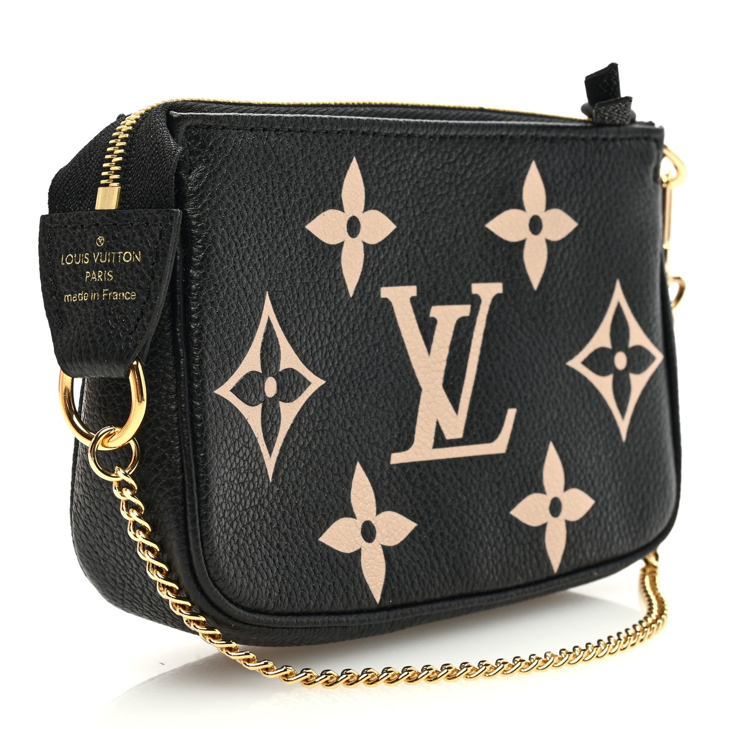 LOUIS VUITTON Empreinte Monogram Giant Mini Pochette Accessories Black