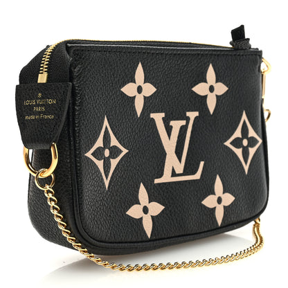 Louis Vuitton LOUIS VUITTON Empreinte Monogram Giant Mini Pochette Accessories Black 2 of 10