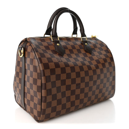 Louis Vuitton Damier Ebene Speedy Bandouliere 30 3 of 10