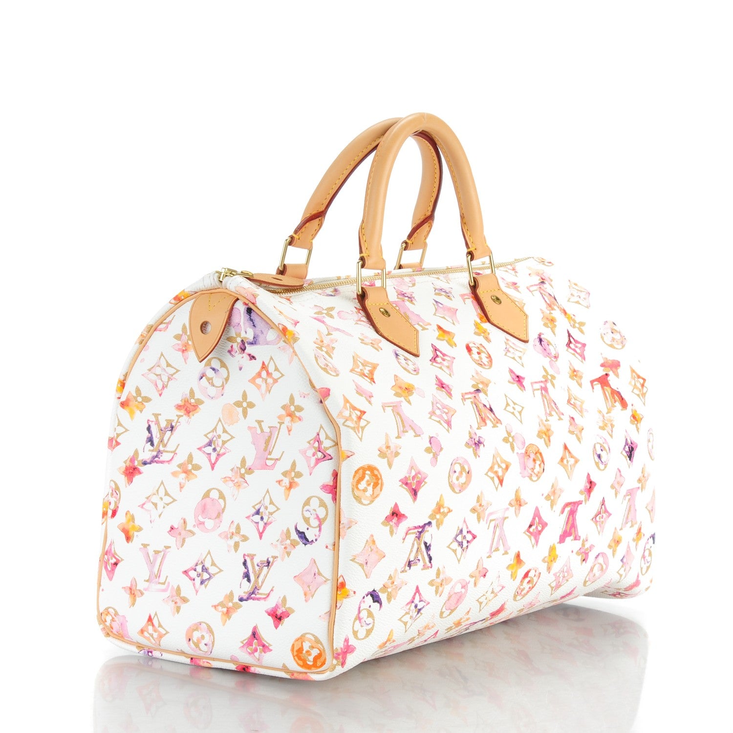 Louis Vuitton Watercolor Aquarelle Speedy 35 White 3 of 7