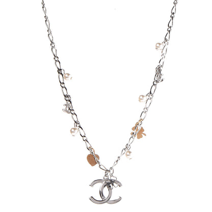 Chanel CC Lucky Charms Necklace Silver 1 of 6