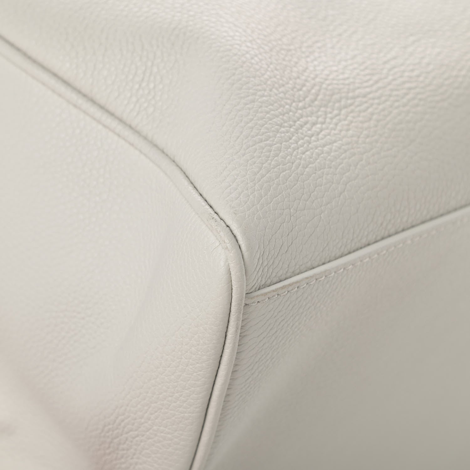 Versace Grained Calfskin Palazzo Bowler White 9 of 13