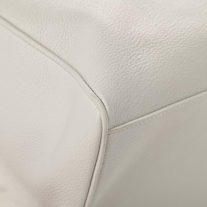 Versace Grained Calfskin Palazzo Bowler White 9 of 13