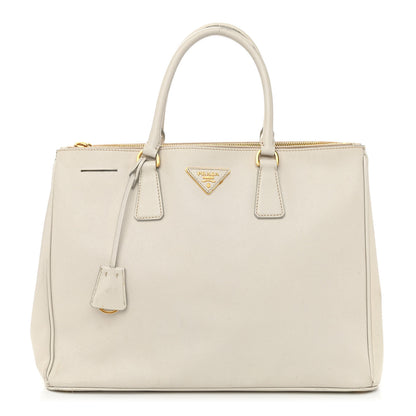 Prada Saffiano Lux Large Galleria Double Zip Tote Talco 1 of 24