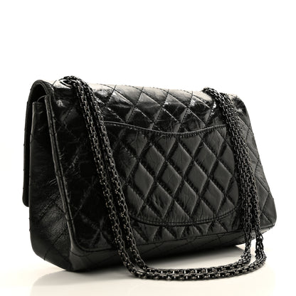 Chanel Glazed Calfskin Quilted 2.55 Reissue 226 Flap So Black 2 of 10
