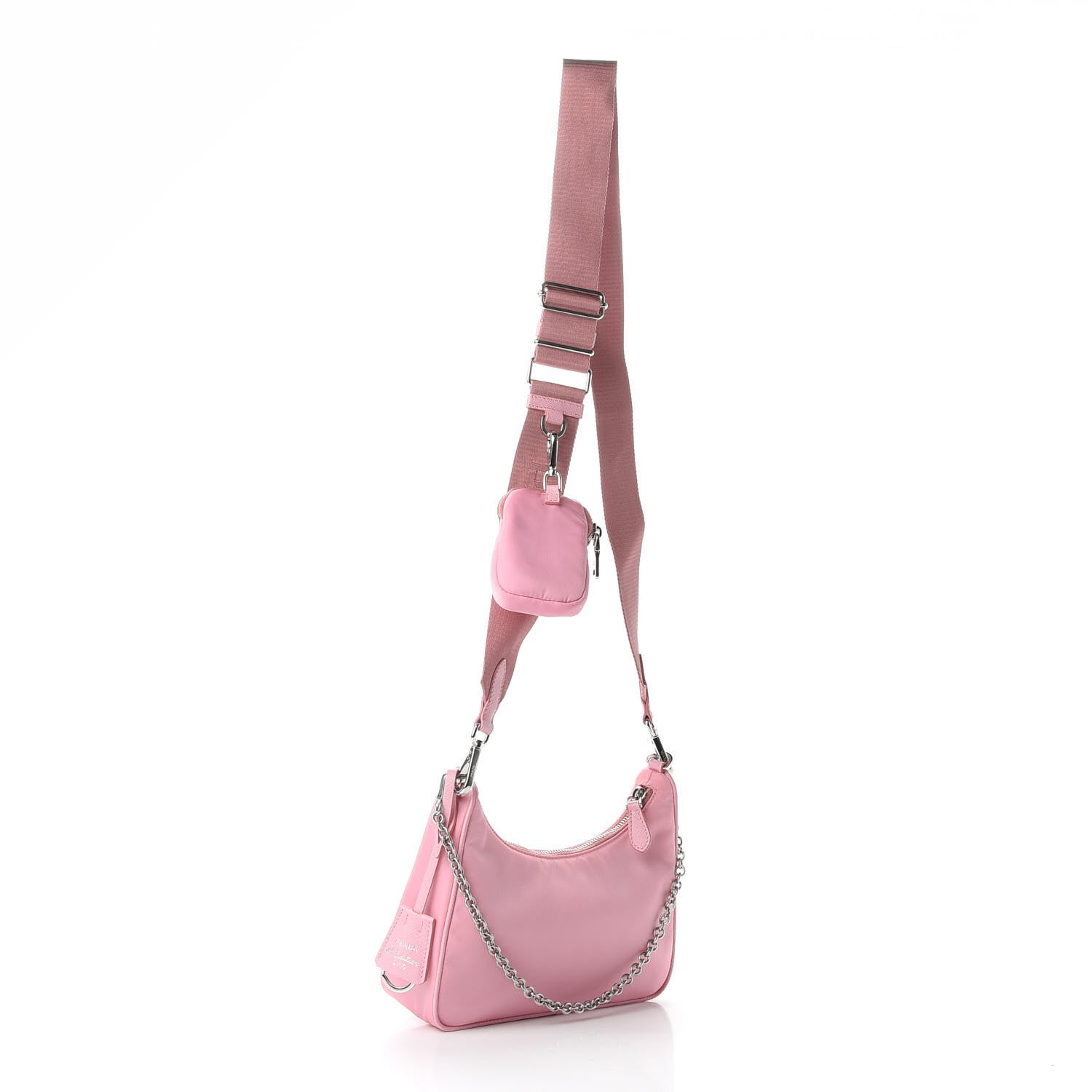 Prada Nylon Re-Edition 2005 Shoulder Bag Begonia 3 of 12