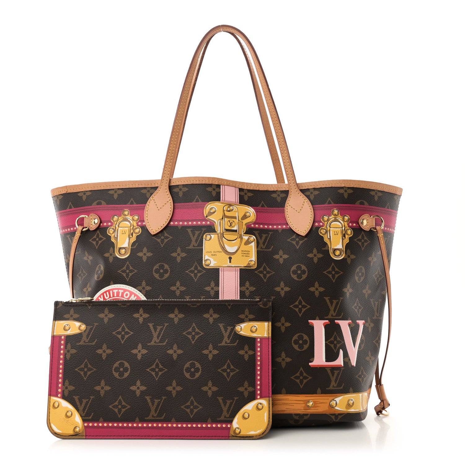 Louis Vuitton Monogram Summer Trunks Neo Neverfull MM 2 of 11