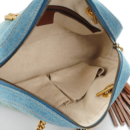 Gucci Denim Small Soho Bowler Blue 7 of 7