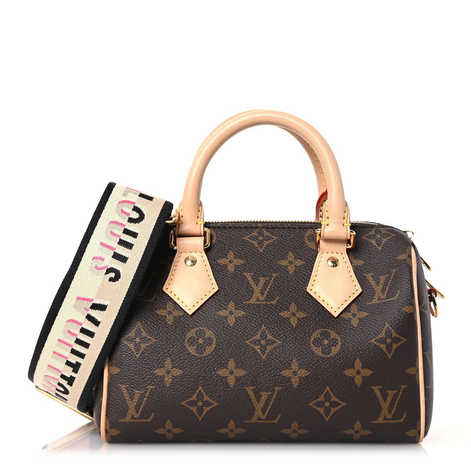 Louis Vuitton Monogram Speedy Bandouliere 20 Black 1 of 13