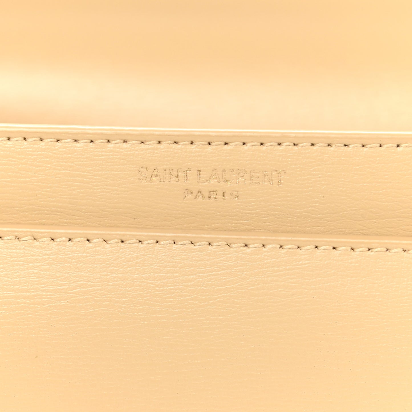 Smooth Calfskin Medium Monogram Sunset Satchel Beige