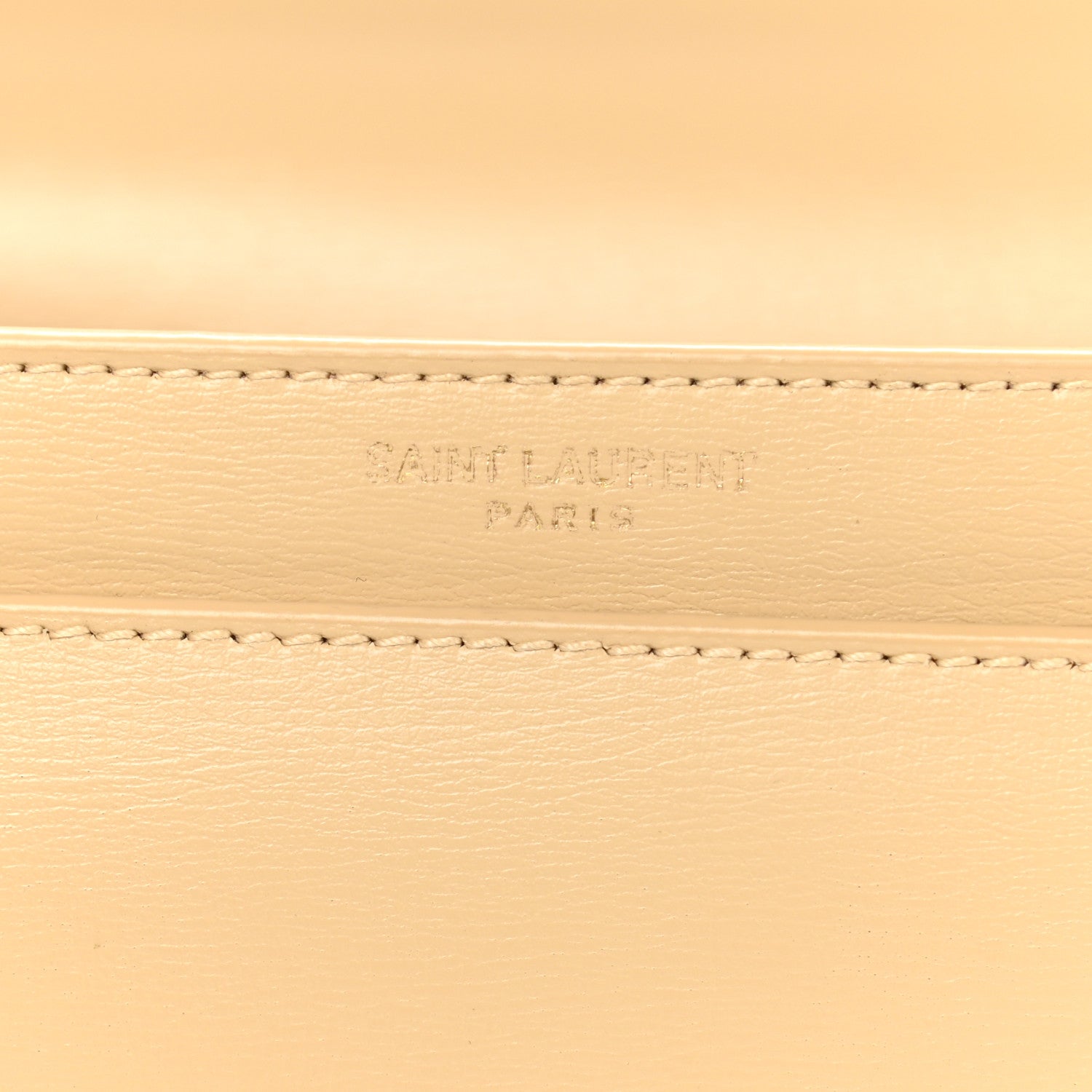 Saint Laurent Smooth Calfskin Medium Monogram Sunset Satchel Beige 7 of 13