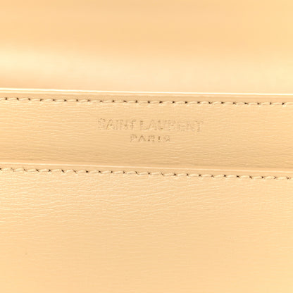 Saint Laurent Smooth Calfskin Medium Monogram Sunset Satchel Beige 7 of 13