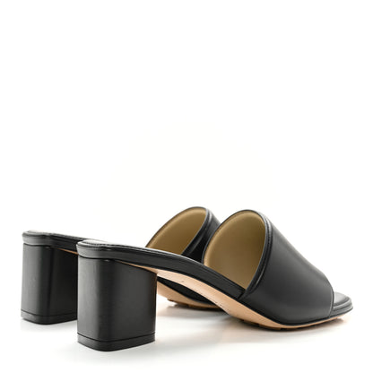 Bottega Veneta Vienna Calfskin The Band Mule Sandals 37 Black 4 of 8