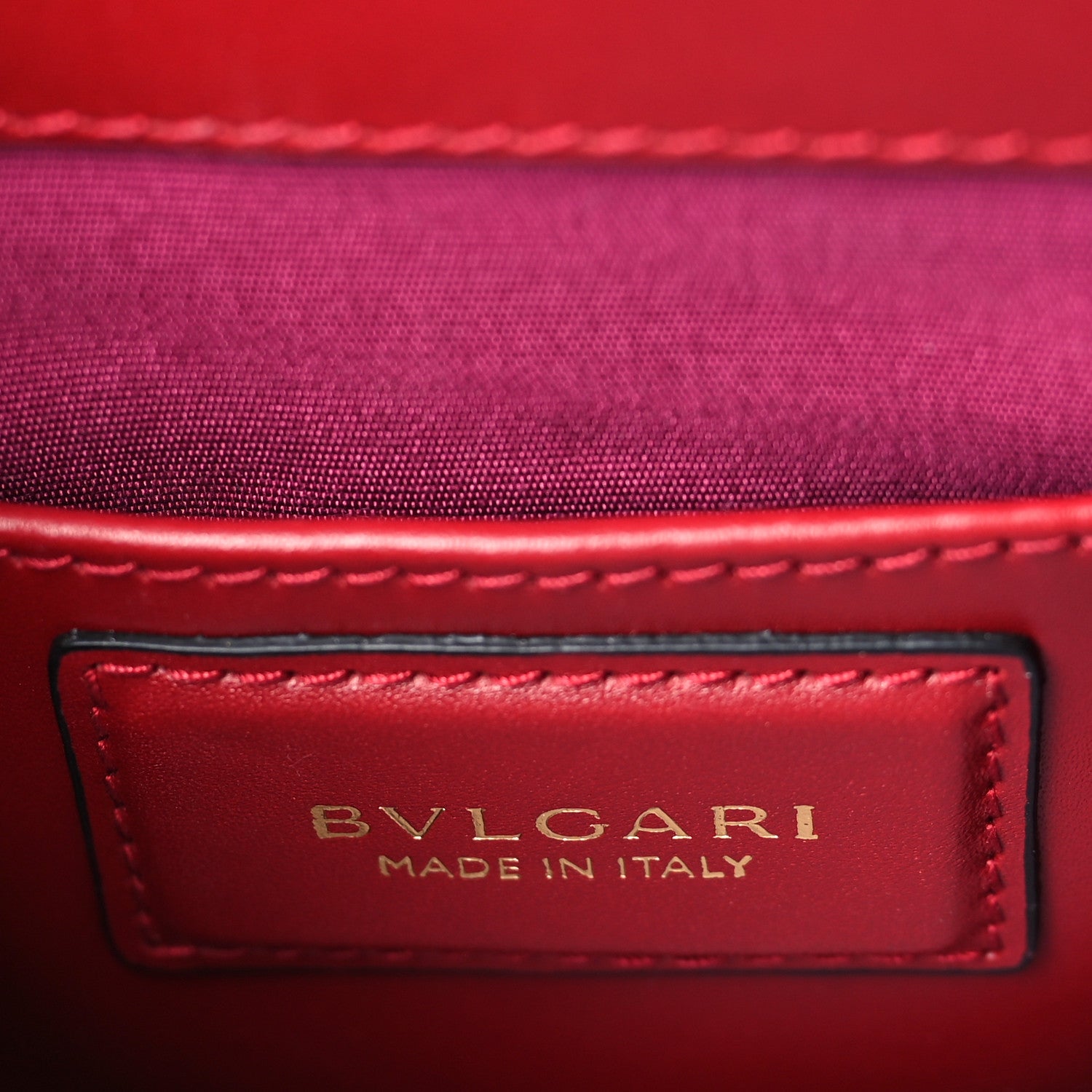 Bulgari Calfskin Serpenti Forever Crossbody Bag Red 6 of 8