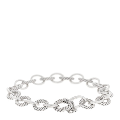 David Yurman Sterling Silver 10mm Medium Oval Link Bracelet 2 of 4