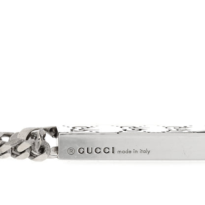 Gucci Sterling Silver Gucci Ghost Bar Pendant Necklace 3 of 5
