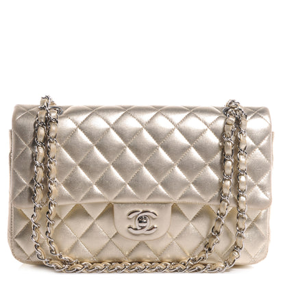 Chanel Lambskin Medium Double Flap Metallic Gold 1 of 8
