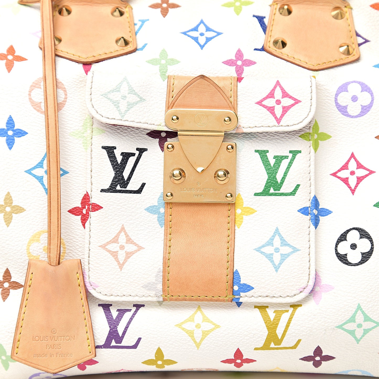Monogram Multicolor Speedy 30 White