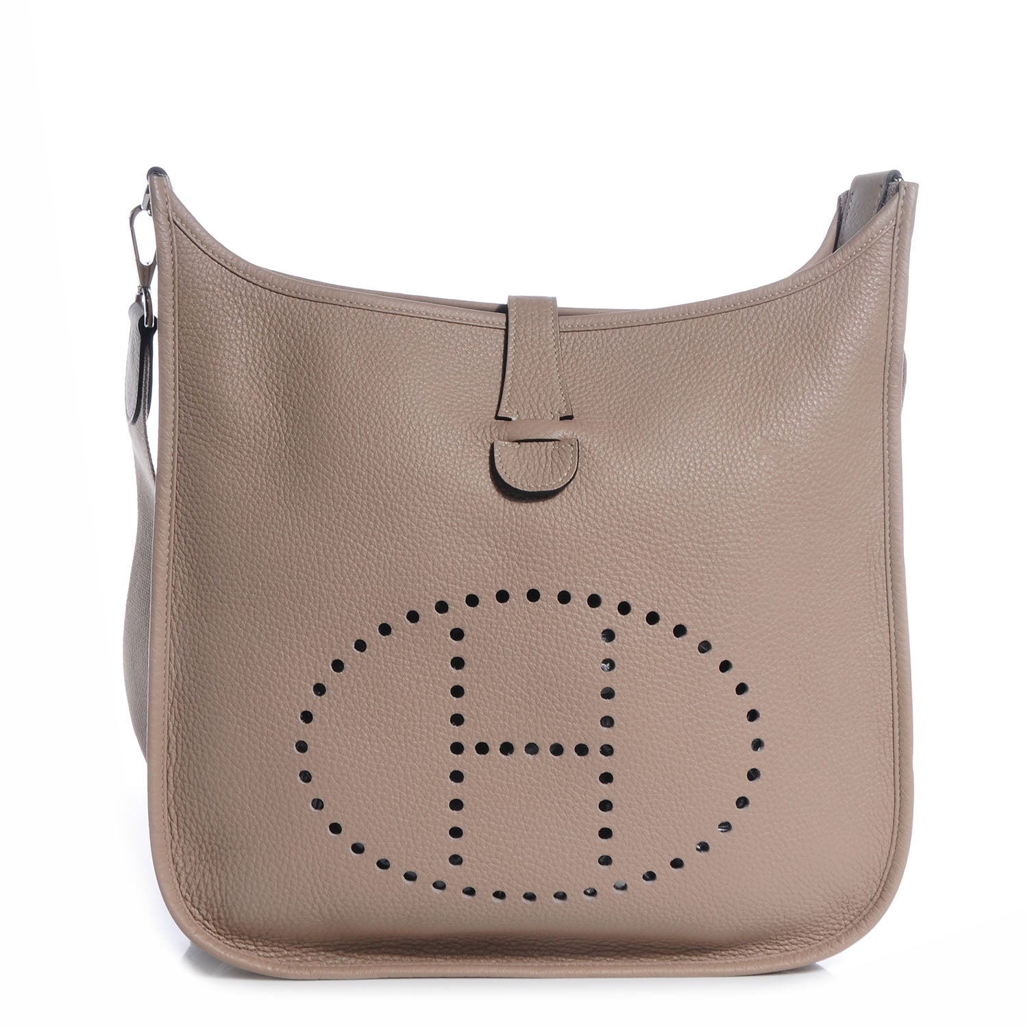 Hermes Taurillon Clemence Evelyne III GM Gris Tourterelle 1 of 8