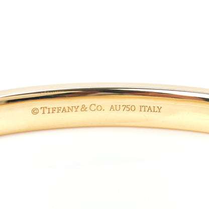 Tiffany 18K Yellow Gold Diamond T Hinged Pave Bracelet 4 of 4