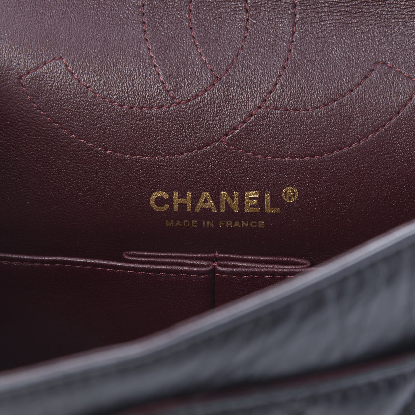 Aged Calfskin Quilted 2.55 Reissue 225 Flap Black
