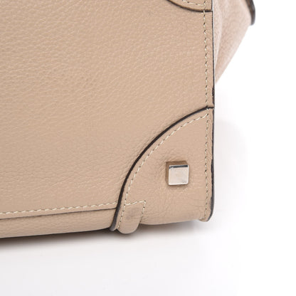 Celine Drummed Calfskin Mini Luggage Dune 14 of 14