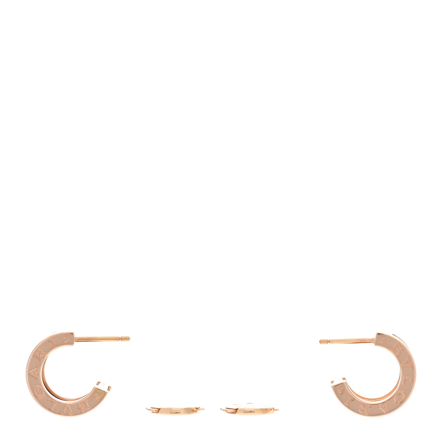 18K Rose Gold B.Zero1 Hoop Earrings