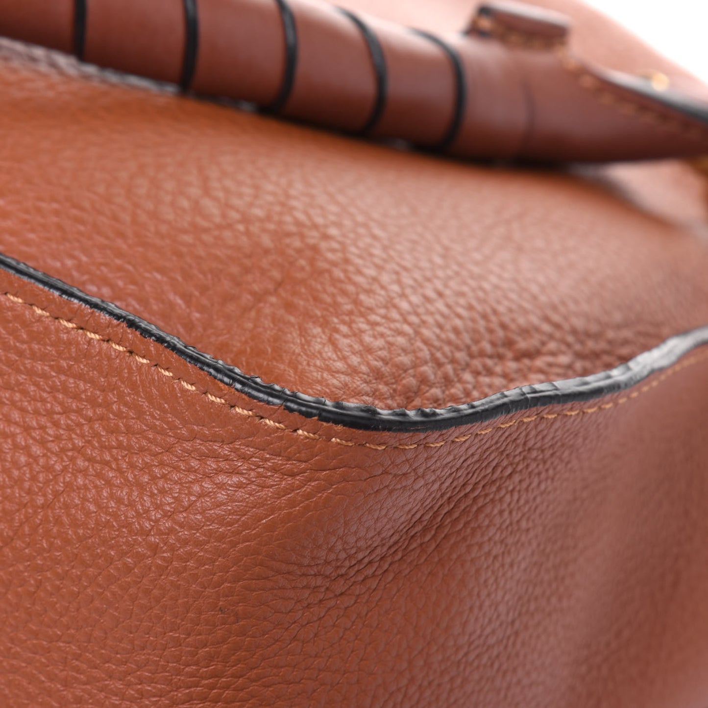 Calfskin Medium Marcie Satchel Tan