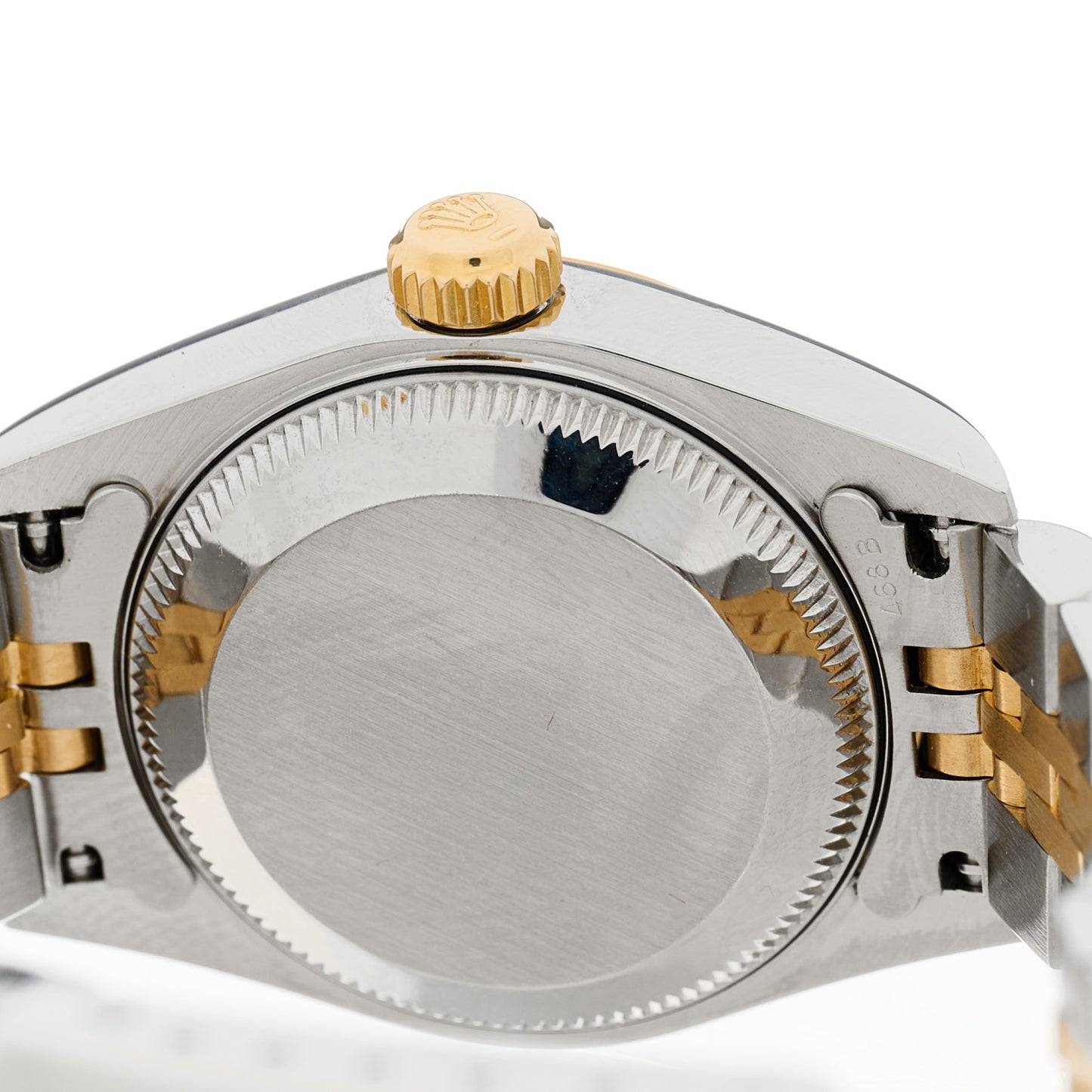 Stainless Steel 18K Yellow Gold 26mm Oyster Perpetual Datejust Watch White Roman 79173