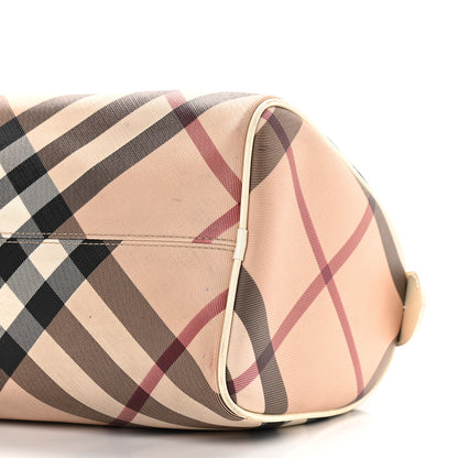 Burberry Nova Check Small Chester Bowling Bag White 9 of 18