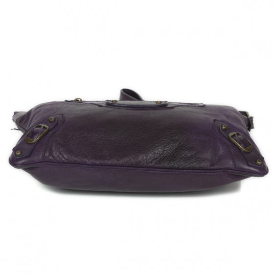 Balenciaga Agneau Flat Handle Clutch Sapphire 3 of 8