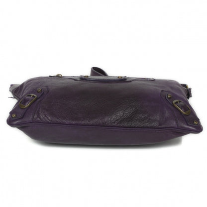Balenciaga Agneau Flat Handle Clutch Sapphire 3 of 8