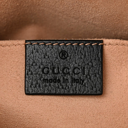 Gucci Calfskin GG Web Small Ophidia Dome Shoulder Bag Black 6 of 11