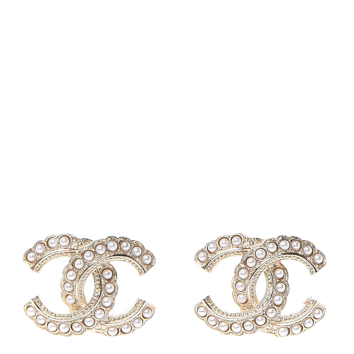 Pearl Queen of France CC Earrings Gold