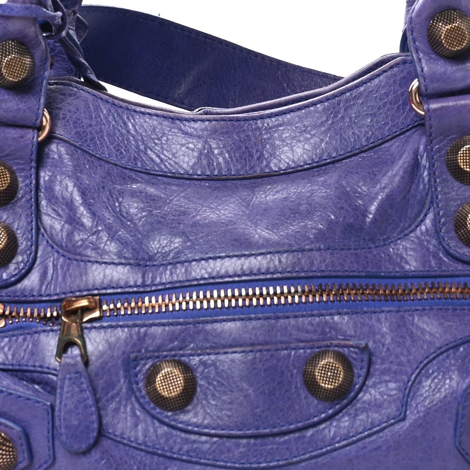 Balenciaga Agneau Giant 21 Rose Gold Hardware City Bleu Lavande 9 of 12