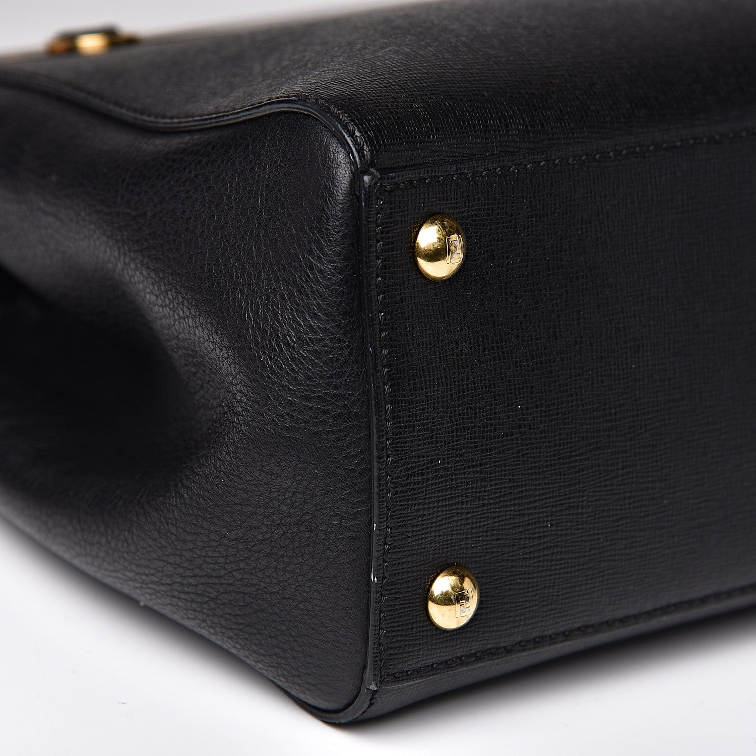 Fendi Vitello Elite Petite 2Jours Tote Black 7 of 9