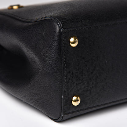 Fendi Vitello Elite Petite 2Jours Tote Black 7 of 9