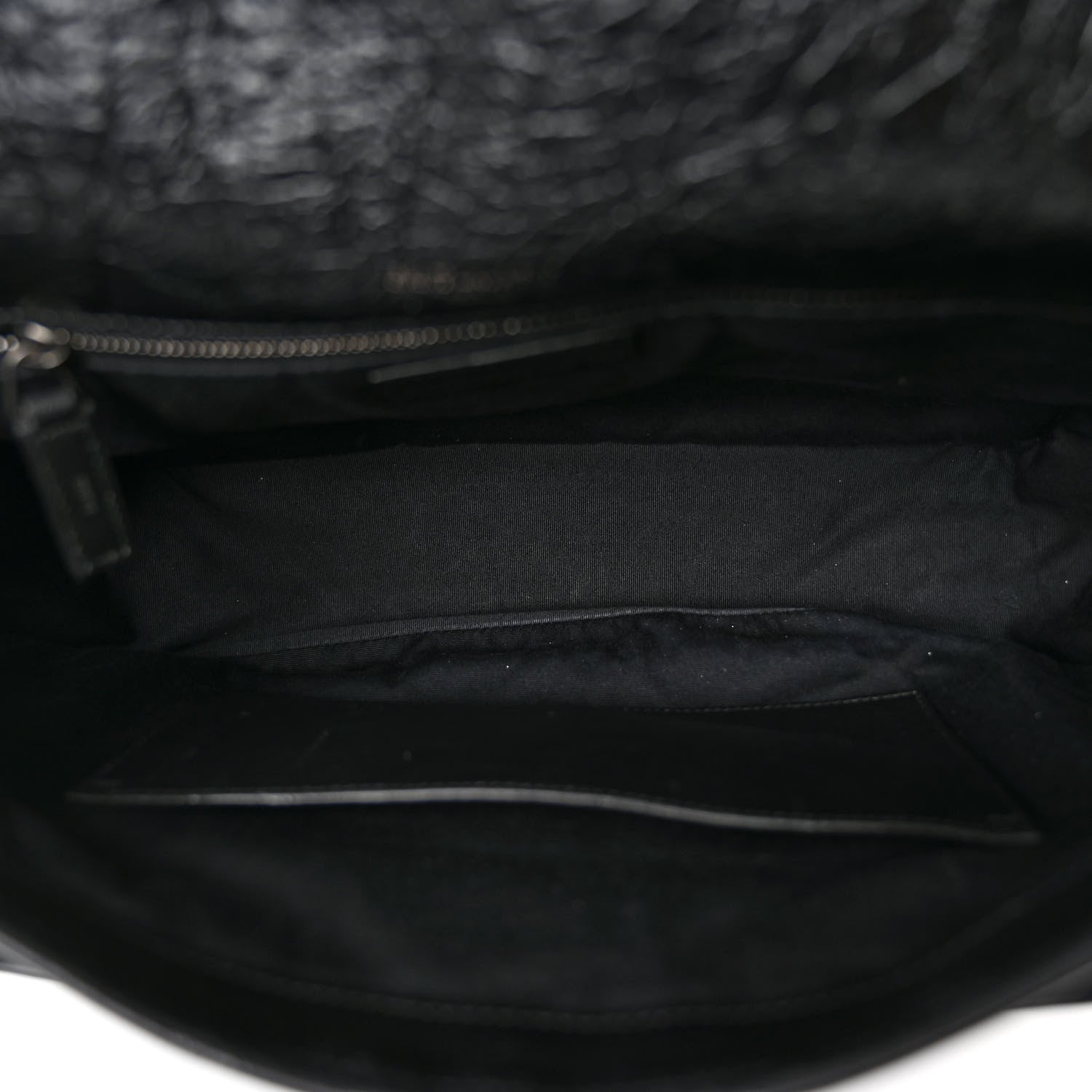 Saint Laurent Crinkled Calfskin Matelasse Monogram Large Niki Chain Satchel Black 5 of 10