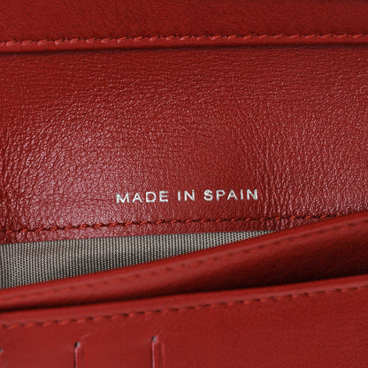 Chanel Patent Quilted Brilliant Compact Zip Wallet Red 7 of 8