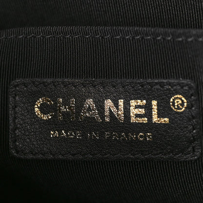 Chanel Calfskin Quilted Daily Chevron Drawstring Bag Black 6 of 9