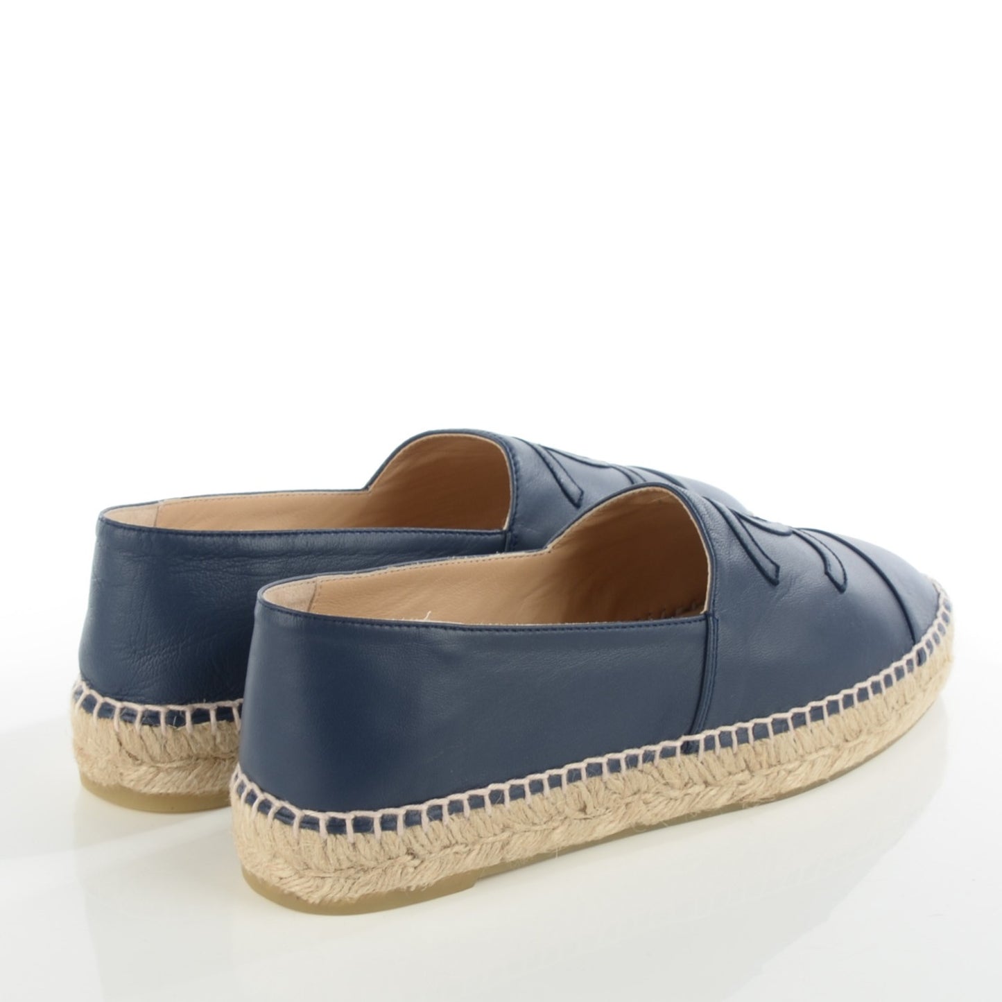 Lambskin CC Espadrilles 39 Dark Navy