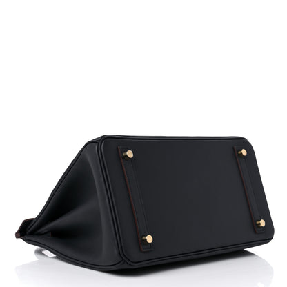 Hermes Swift Colormatic Birkin 30 Caban Black Chai Gold Etoupe 4 of 10