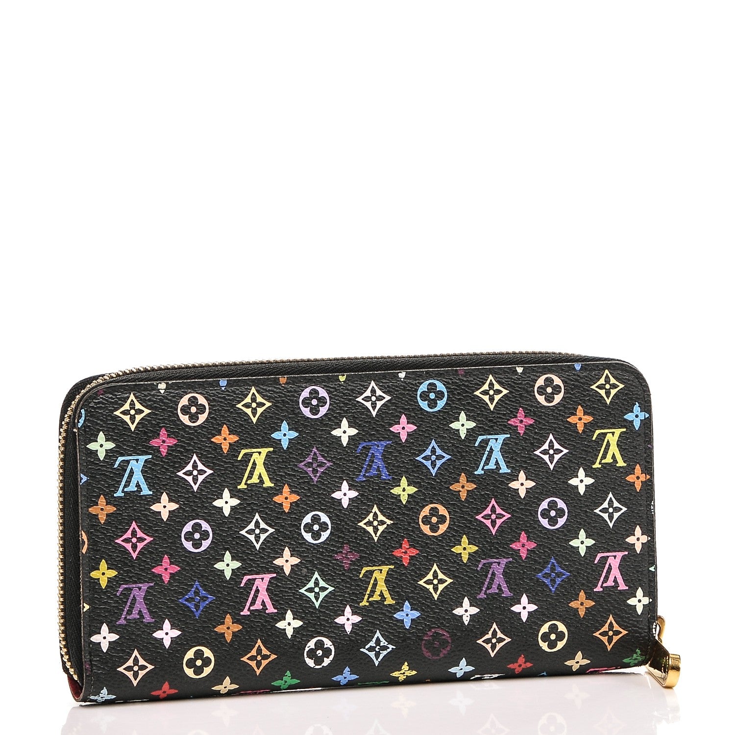 Louis Vuitton Monogram Multicolor Zippy Wallet Black Grenade 3 of 6