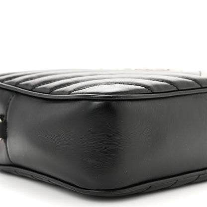 Saint Laurent Calfskin Matelasse Monogram Lou Camera Bag Black 9 of 11