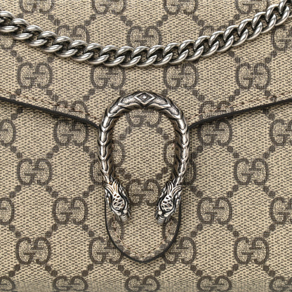 Gucci GG Supreme Monogram Mini Dionysus Chain Wallet Beige Black 8 of 12