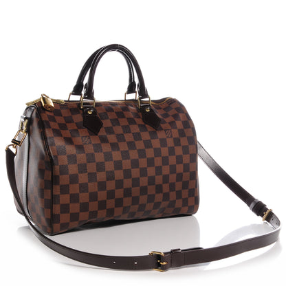 Louis Vuitton Damier Ebene Speedy Bandouliere 30 3 of 8