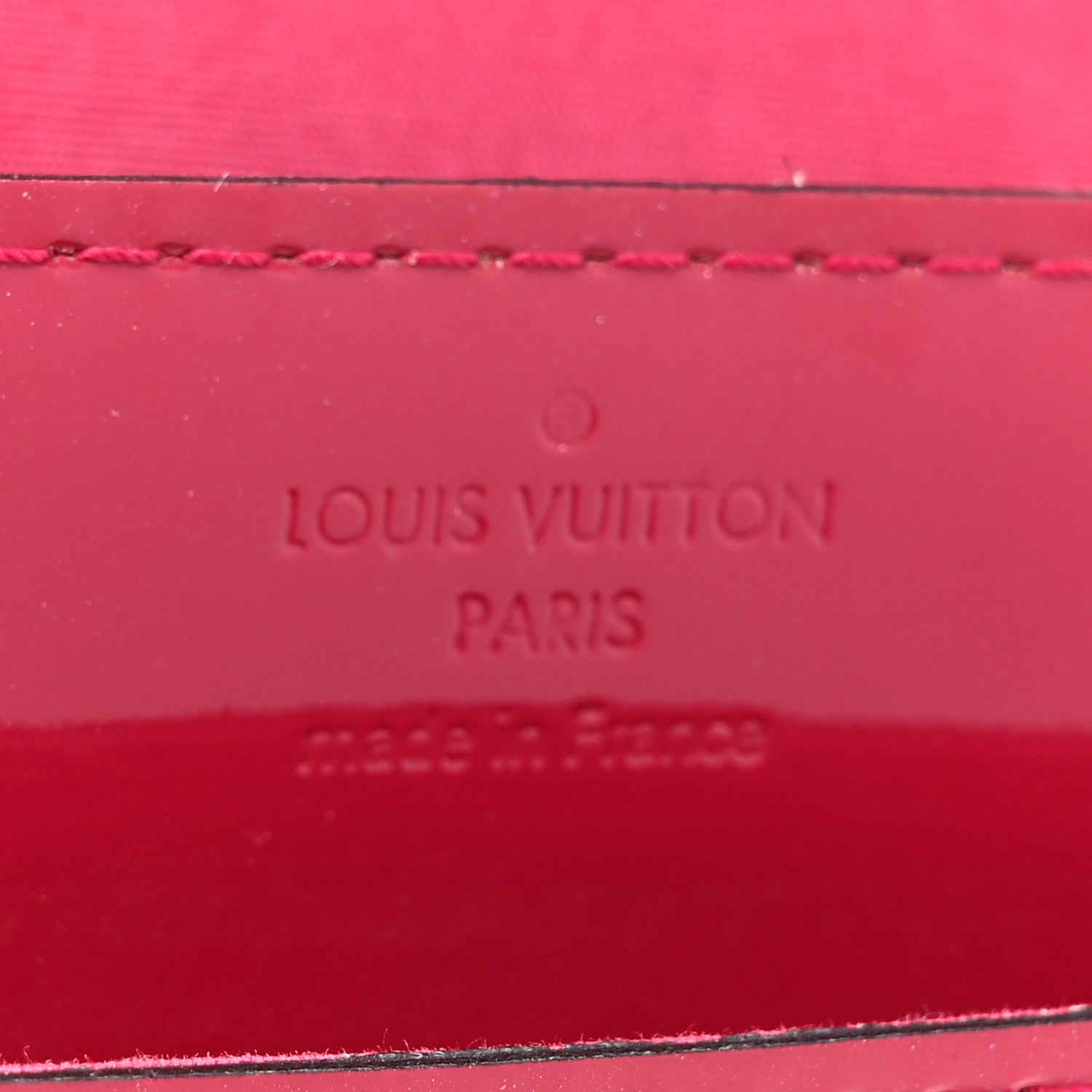 Louis Vuitton Patent Louise Clutch Rose Indien 5 of 12